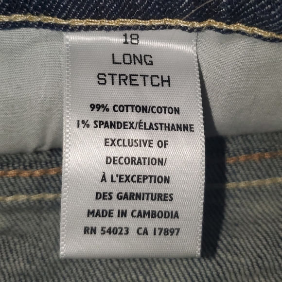 SZ 18T TALL mid rise flare jeans - Picture 4 of 7